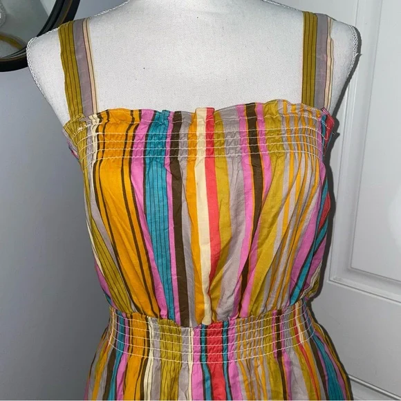 NWT Tahari ASL Smocked Tasseled-Hem Dress - Picture 2 of 13